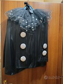 Abito carnevale pierrot completo di pantaloni