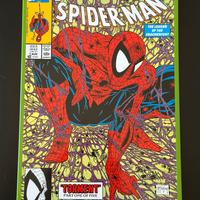 Spiderman targa metallica del fumetto marvel
