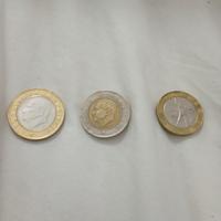 set 3 monete bimetalliche 