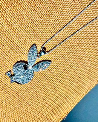 Collana con coniglietto logo Playboy bunny