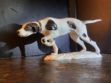 Cacciapuoti, statuina Pointer ceramica