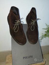 Scarpe uomo marroni scamosciate