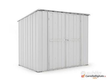Casetta in lamiera box Acciaio 231x175 bianco