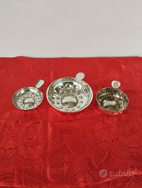 Tastevin in metallo argentato