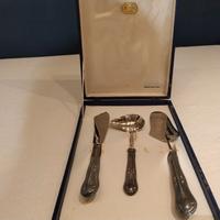 set 3 posate da portata in bagno  argento 800