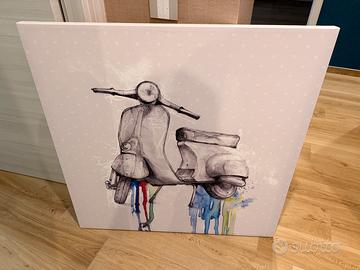 Quadro su tela Vespa vintage moderno – arredo casa