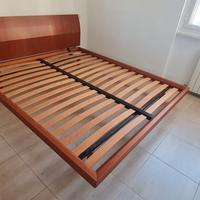 Letto matrimoniale Guglielmo Poliform in ciliegio