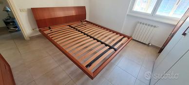 Letto matrimoniale Guglielmo Poliform in ciliegio