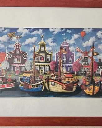 Quadro naif Elio Nava