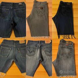 Stock/Lotto 31 Jeans corti/short uomo donna