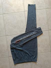 Ellesse leggings grigio melange – logo ricamato