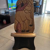 Sedia etnica in legno