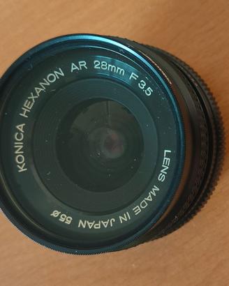 Konica Hexanon AR 28mm f/3.5 Grandangolare Vintage