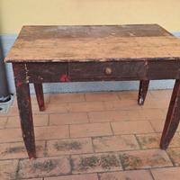 TAVOLINO VINTAGE legno massello ideale fai da te