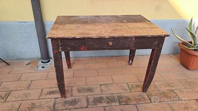 TAVOLINO VINTAGE legno massello ideale fai da te