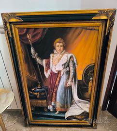 Dipinto di Napoleone in abiti imperiali
