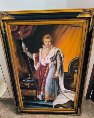 Dipinto di Napoleone in abiti imperiali