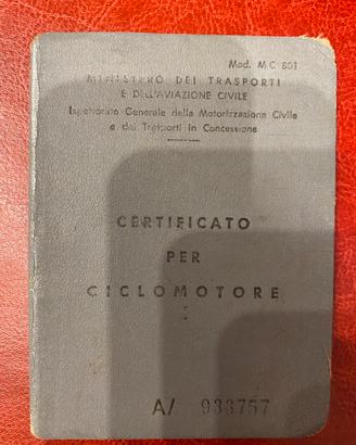 Libretto lambretta 50