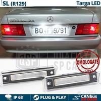 Luci Targa LED Mercedes SL R129 Placchette CANbus