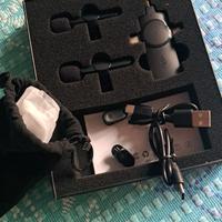 coppia di microfoni wireless 3 in 1 come nuovi