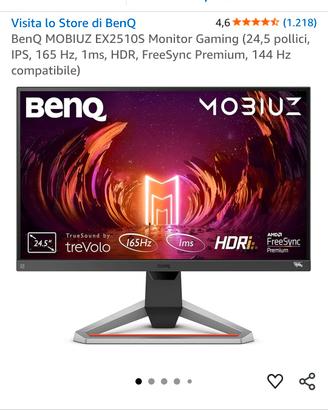 BenQ MOBIUZ EX2510S Monitor Gaming (24,5 pollici, 