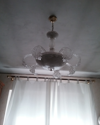 Lampadario in vetro di Murano marca Sylcom