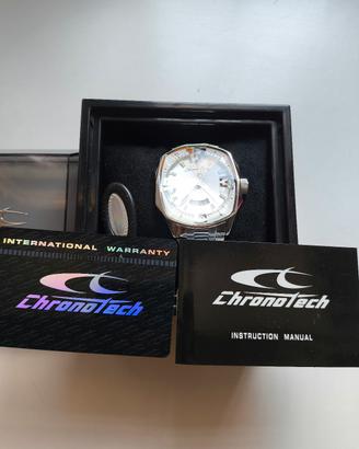 orologio uomo  chronotec  acciaio come nuovo