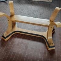 Elegante basamento tavolo d'arredo artigianale