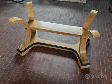 Elegante basamento tavolo d'arredo artigianale