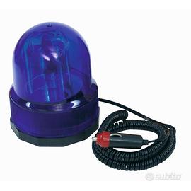 Lampeggiante auto polizia blu 12V 21W magnete