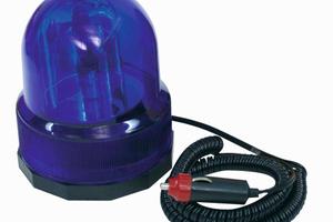 Lampeggiante auto polizia blu 12V 21W magnete