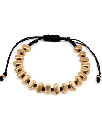 Bracciale Macramè Pepite in Ottone Riciclato