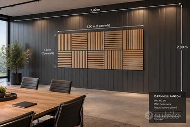 Pannelli Fantoni Sixty Oak MDF Pasta Nera Serie N5