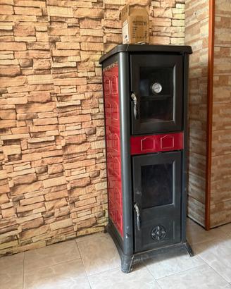 Stufa a legna con forno