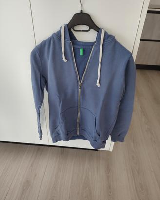 felpa cotone garzato con cappuccio 