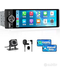 Autoradio android carplay retrocamera 1 din