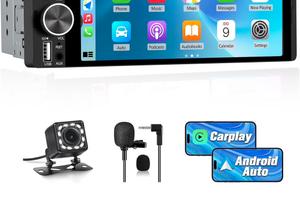 Autoradio android carplay retrocamera 1 din