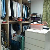 cabina armadio e letto