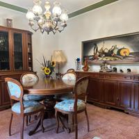 Salotto completo in legno massiccio