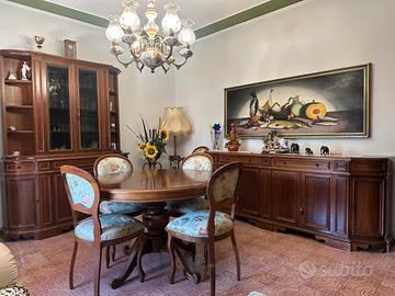 Salotto completo in legno massiccio