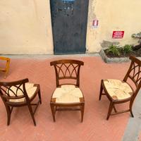 Sedie impagliate primi del ‘900