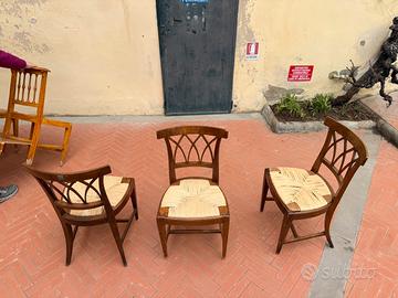 Sedie impagliate primi del ‘900