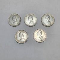 Lotto di 5 monete da 500 lire Caravelle in Argento