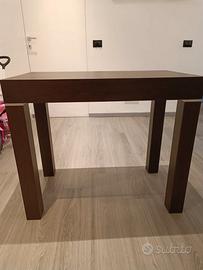 Consolle allungabile marrone wengè