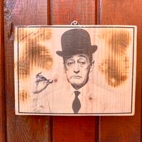 Totò stampa su tavoletta di legno 20x15 cm.