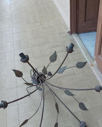 Lampadario a 6 bracci completo di bocce