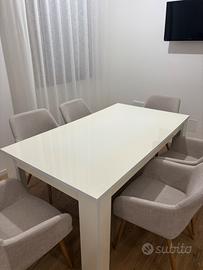 Tavolo laccato Bianco