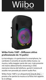 Altoparlante Cassa Audio 600W Wiibo Festa 15 nuovo