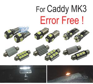 KIT 13 LAMPADE LED INTERNE PER VOLKSWAGEN VW CADDY