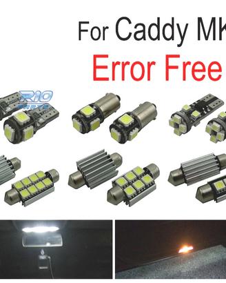 KIT 13 LAMPADE LED INTERNE PER VOLKSWAGEN VW CADDY